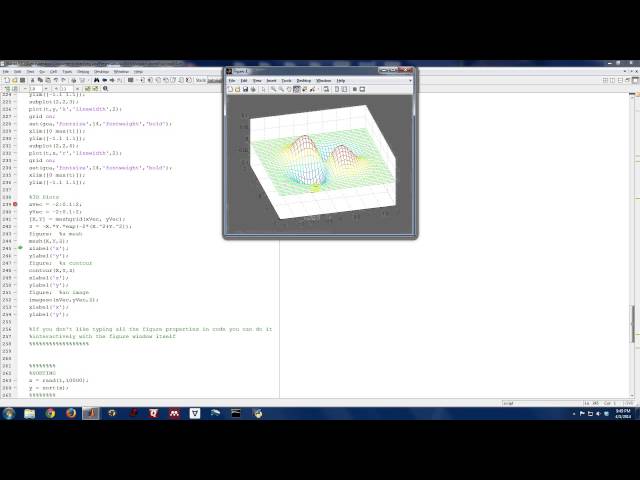 Matlab 3D Plots - Beginner's Tutorial (12/15)