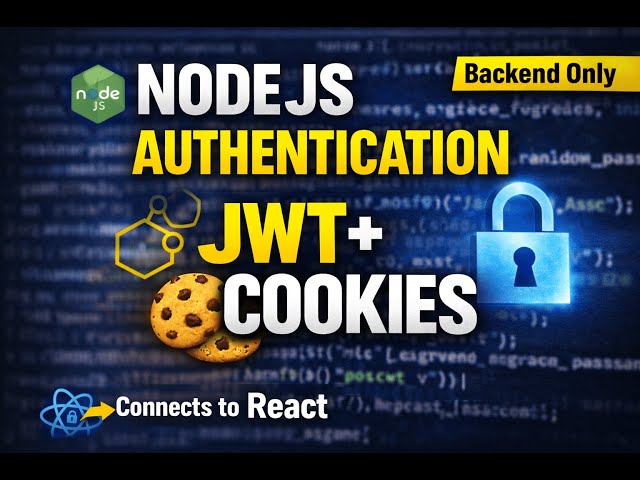 Secure Authentication in Node.js using JWT & HTTP-Only Cookies (Backend Only)