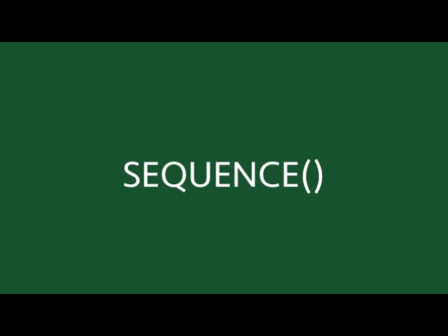 SEQUENCE | AUTOMATIC Sequence Numbering in Excel | DocsEazy Tutorials