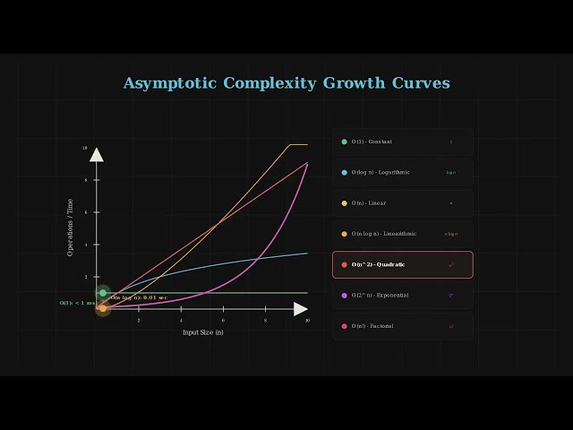Big O Notation: Common Growth Rates Explained (O(1) to O(n!))