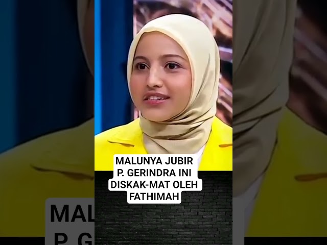 This Gerindra party spokesperson gets checkmated by Fathimah. #news #fyp
