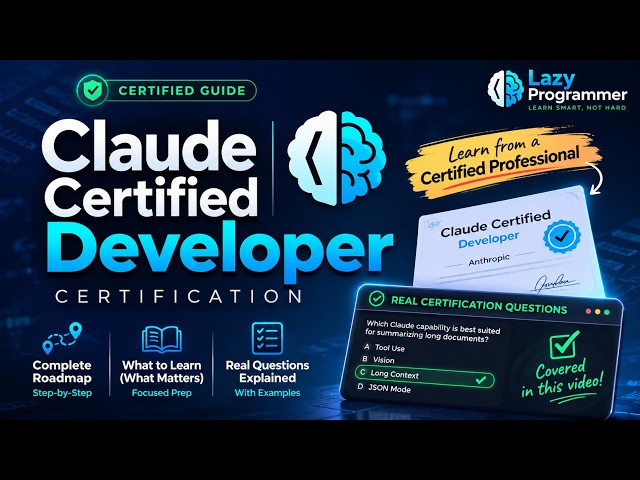 Claude Certified Developer Certification: Complete Roadmap + Real Exam Questions