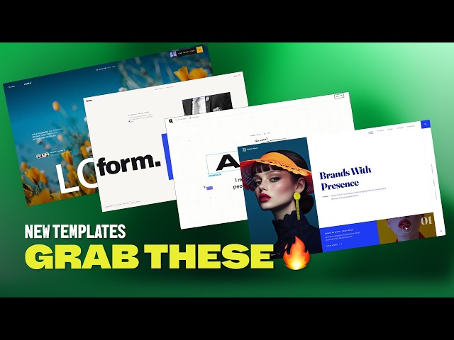 STOP Building Portfolios From Scratch — Grab These 4 Templates 👀