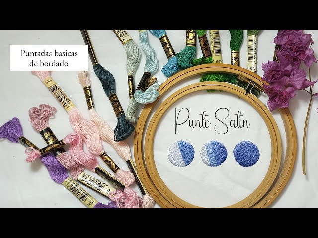 Punto Satín, como hacer punto satin o Satin Stitch