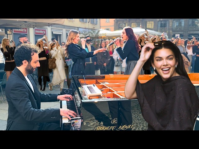 ​ ⁨@KendallJenner⁩ surprised us in the street of Milan.. but she didn't expect what happened next 😮
