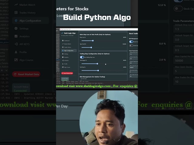 Build Python Trading Bot Part 10 – Fully Automated Trading Bot for Nifty & BankNifty  #trading