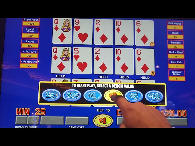 VP fest Triple Play Hi Limit Room - Reno - Hi Limit Video Poker Vid#21