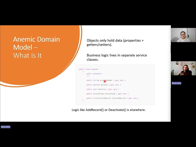 Anemic vs Rich Domain Model - Domain Driven Design talk