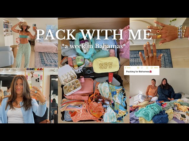 pack & prep for my tropical spring break trip *a week away*