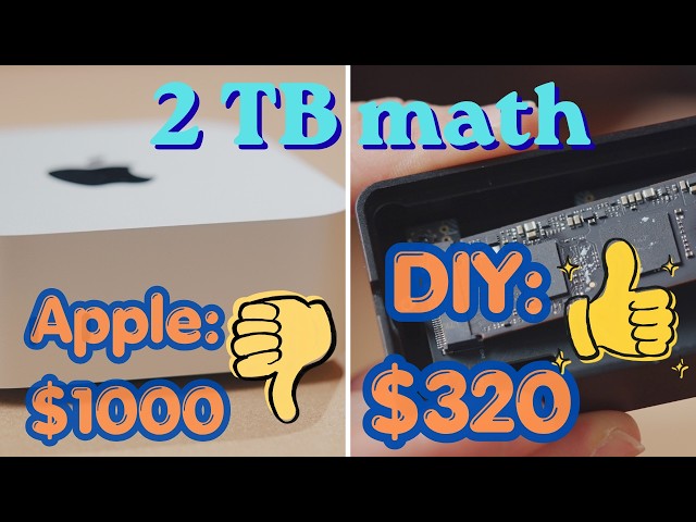 Don't Pay the Apple Tax! External Storage Ideas for your M6 Mac mini.