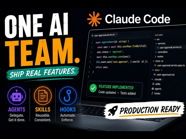 Claude Code: Build Production-Ready Features with Skills, Agents & Hooks