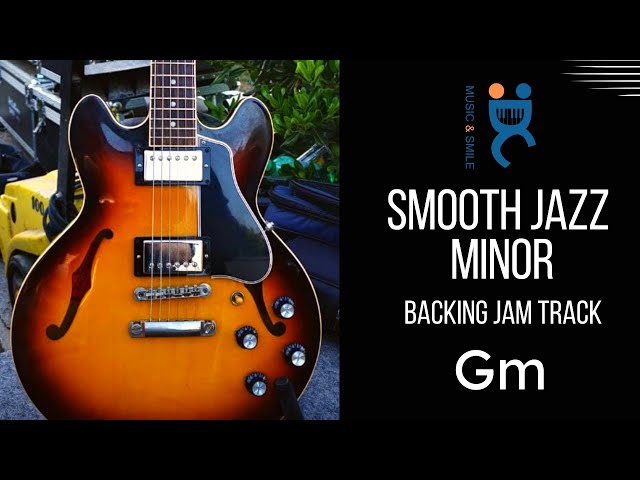 Smooth jazz minor - Backing jam track in  G minor