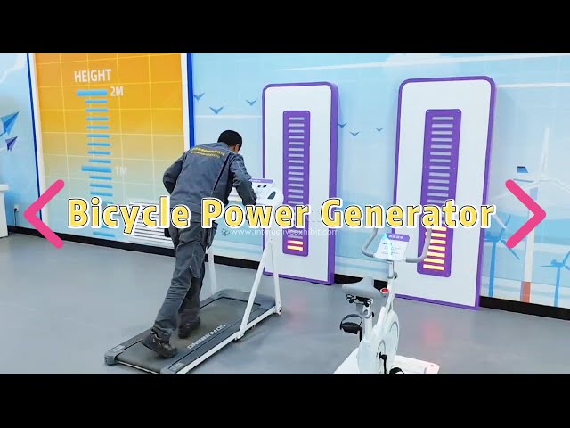 Bicycle Power Generator Exhibit - Human Energy Conversion,  Interactive Science Display