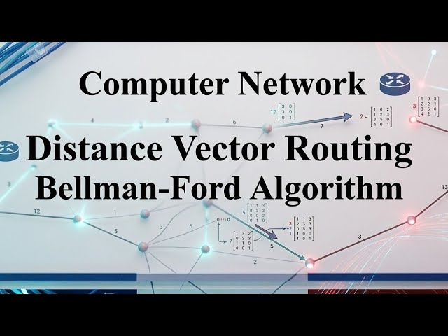 Lec: 2 Distance Vector Routing | Bellman-Ford Algorithm  | Computer Network | Bangla Tutorial 