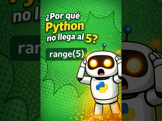 ¿Por qué Python no llega al 5? 🤔 | range() explicado