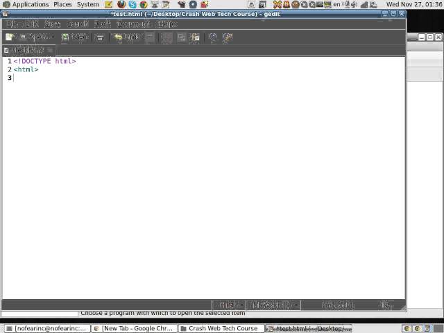 Web Development Crash Course - Session 1, Intro to HTML