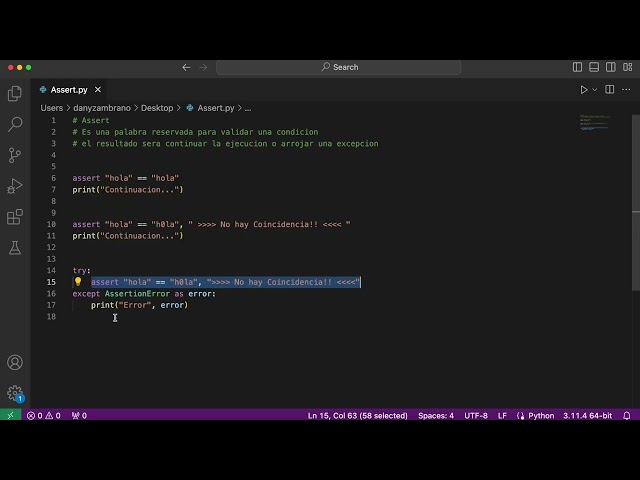 2.3.  Python | Pruebas Unitarias - Assert    #python