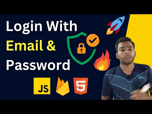 🚀🔥  Firebase authentication guide Login with Email and Password