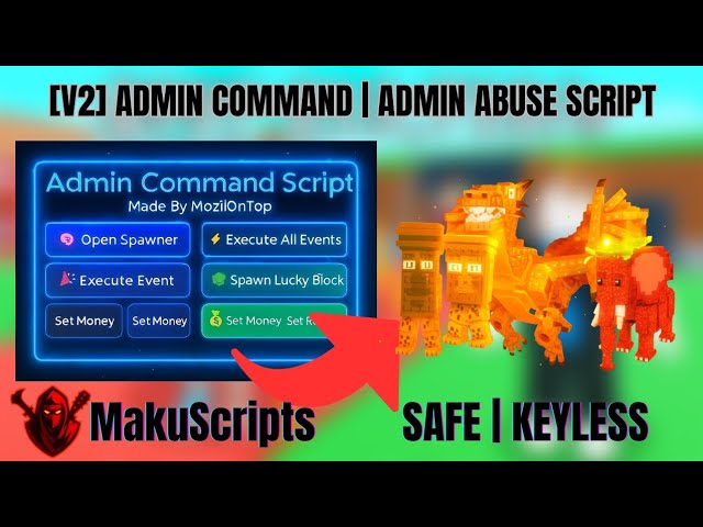 NEW Admin Command Script V2 — Steal A Brainrot — Keyless, Safe & Overpowered!  