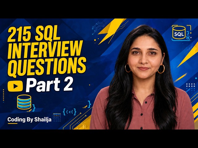 200+ SQL Interview Practice Questions | SQL Interview Questions & Answers | Part 2