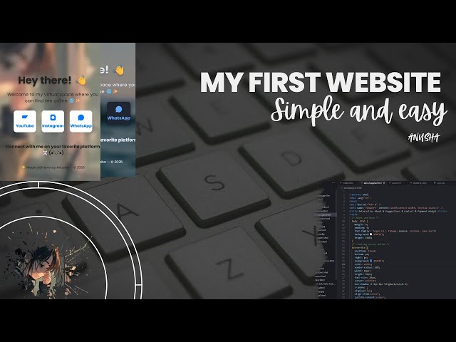 My First Personal Website 🌐 | Beginner Web Development Project (HTML, CSS)
