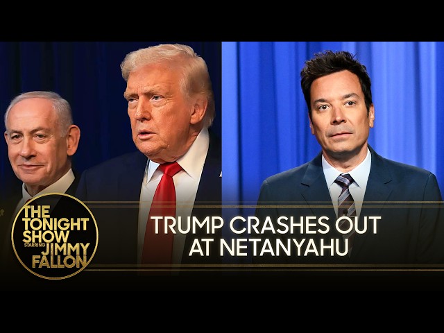 Trump DGAF About "Boring" Iran Peace Talks, Calls Israel's Netanyahu "F**king Crazy" | Tonight Show