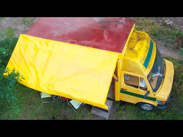 #172 Building a dry space for our Yellow Van