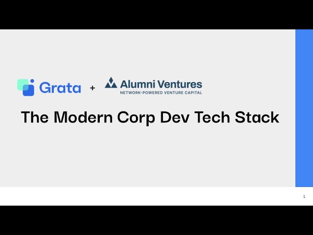 What is the Modern Corp Dev Tech Stack? [WEBINAR]