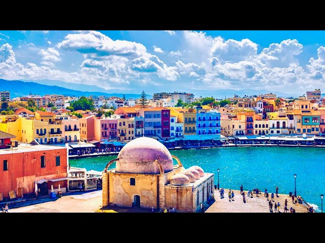 Chania Crete 🇬🇷 Greece's Beautiful Harbor and Old Town