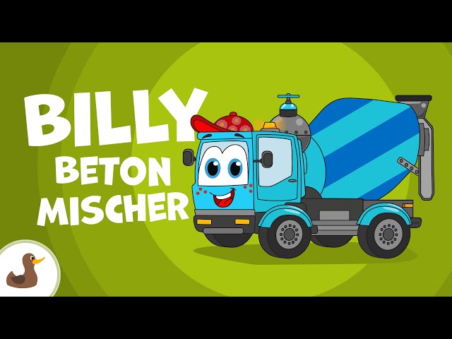 🎶 Baustellenlied Kinder | Billy Betonmischer (Drehen und Mischen) | EMMALU | Sing Kinderlieder