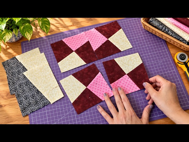 Turn Simple Squares into a Stunning Quilt Block with Smart Cuts