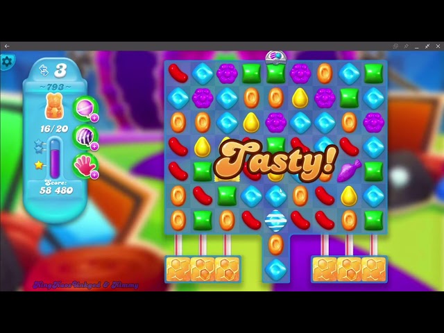 Sometimes Coloring Candy + Striped Candy doesn't always save your live. - 2019 OG Candy Crush Soda