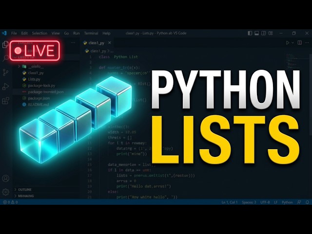 Introduction to List in Python | Live Class