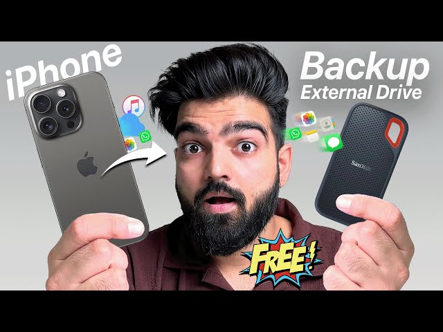 How to Backup iPhone to External Hard Drive Free Software (FREE UP SPACE!)