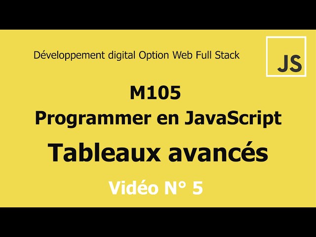 JavaScript Darija V5 – Advanced Arrays