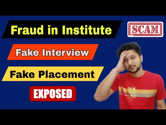 Software Institutes Fake Campus Placement Exposed I Fraud in Training Institute