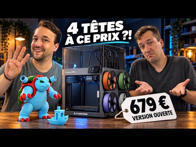 17 hours instead of 37 hours (in MultiColor!) - Flashforge Creator 5
