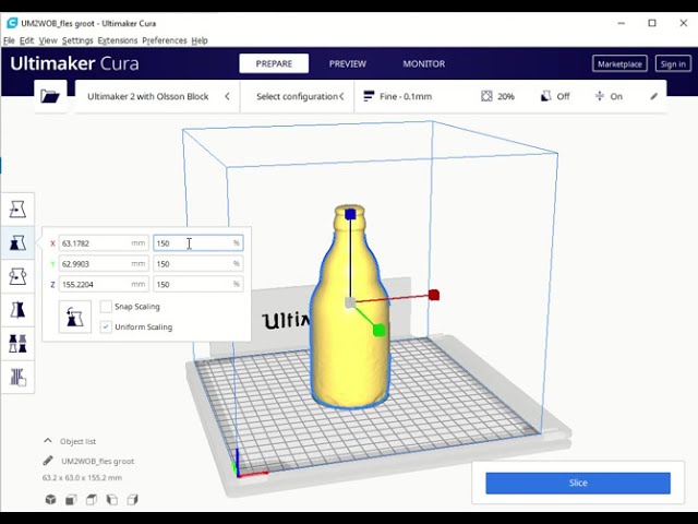 Cura open file and scale