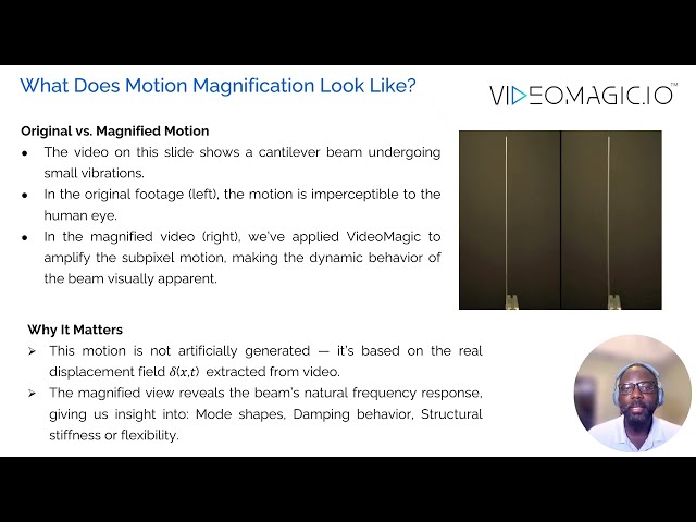 Phase-Based Motion Magnification | Visualizing Vibration with Motion Magnification | VIDEOMAGIC