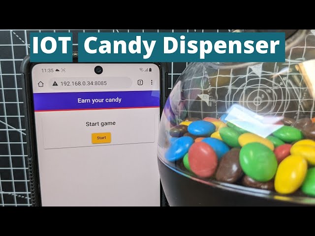 Websocket Candy Dispenser - Earn your candy (Angular, Node, Raspberry PI)