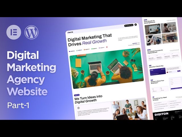 Build a Digital Marketing Agency Website (Part 1) | Elementor & WordPress Tutorial 2026
