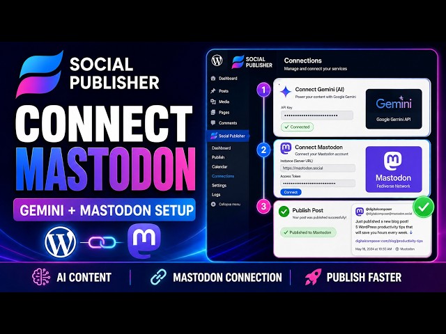 How to Connect Mastodon to Social Publisher in WordPress