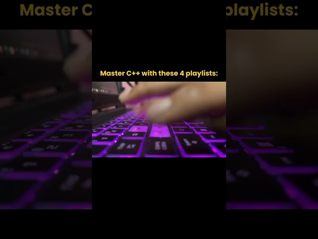 Master In C Plus Plus Using These Four Playlist #shorts #dsa #programming #course #playlist