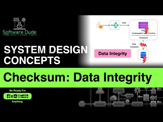 Checksum Explained | System Design Concepts | Data Integrity | What is Checksum | Interview Question