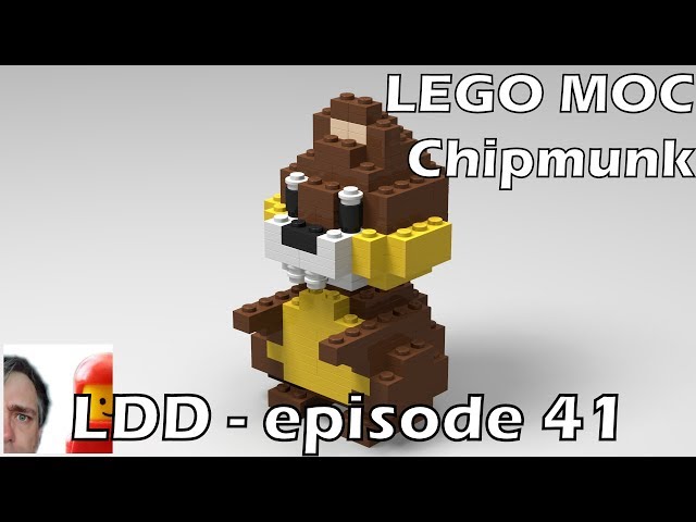 LEGO Animal MOC - Chipmunk (LDD - Ep. 41)