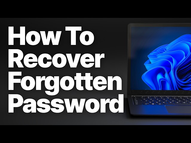 How to Recover a Forgotten Password on Windows 11 (Microsoft & Local Accounts)