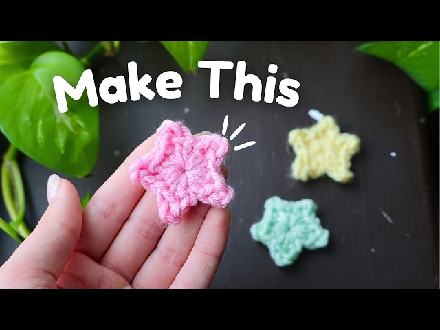 How to Crochet a Tiny Star for Beginners | Quick Project