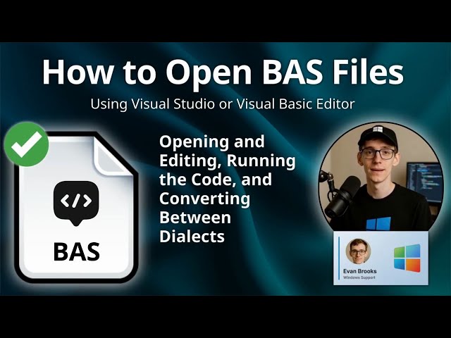 How to Open BAS Files (Visual Studio or Visual Basic Editor)