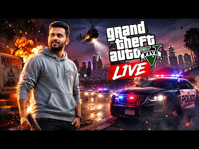 First Day in GTA 5! Tabahi Shuru 💥 | Hindi Live Stream (Ep 1) #gta5live #gta #live