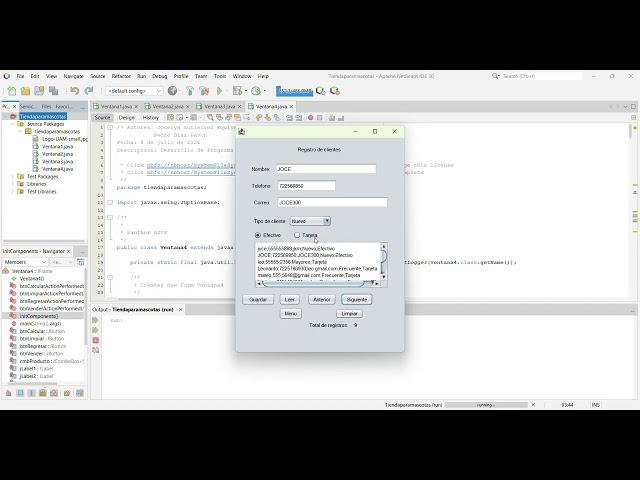 Tienda para mascotas Java en Netbeans 